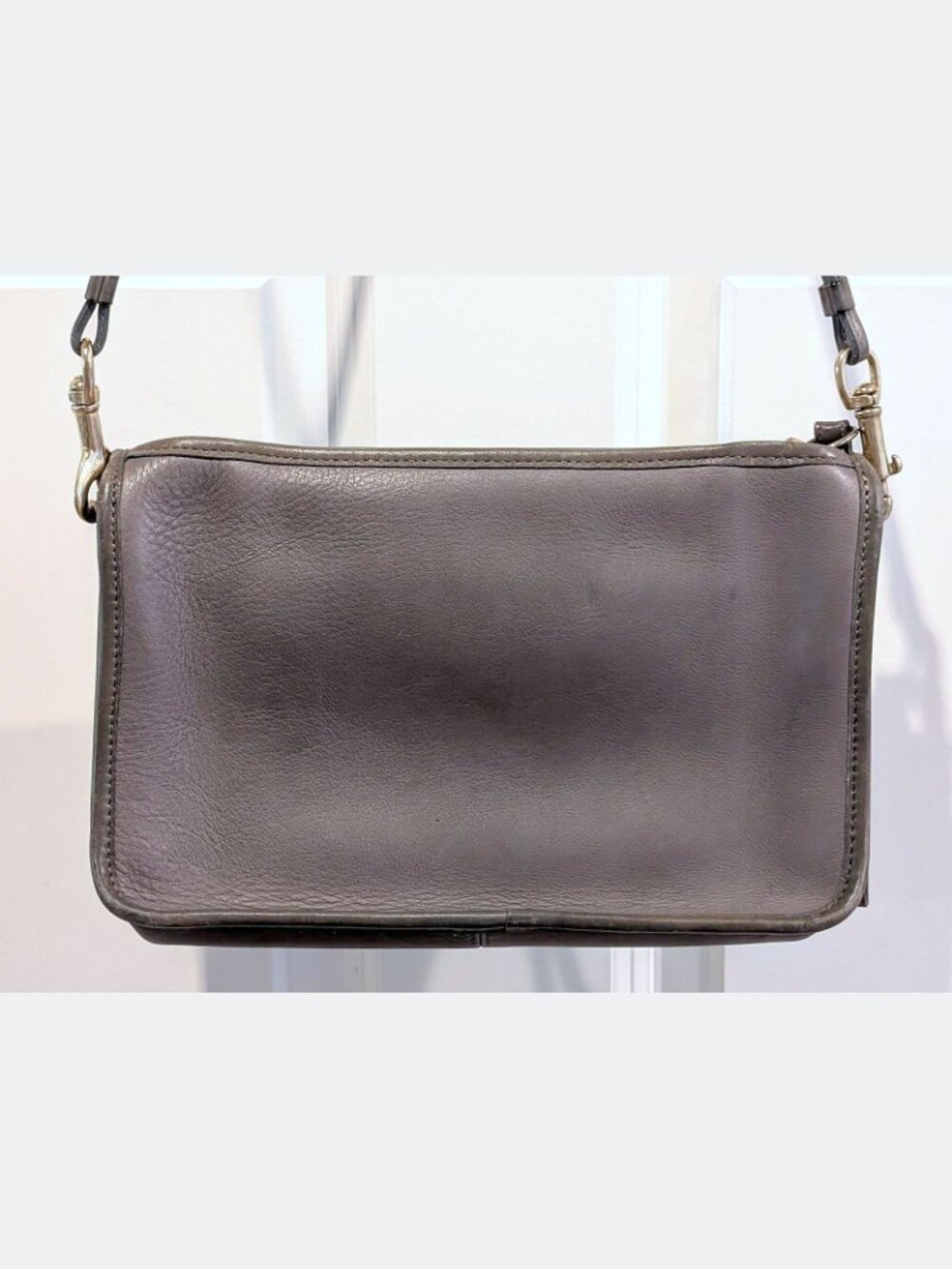 RARE VTG Coach NYC Convertible Clutch Leather Zippered TALON Basic Bag Crossbody - Picture 4 of 11